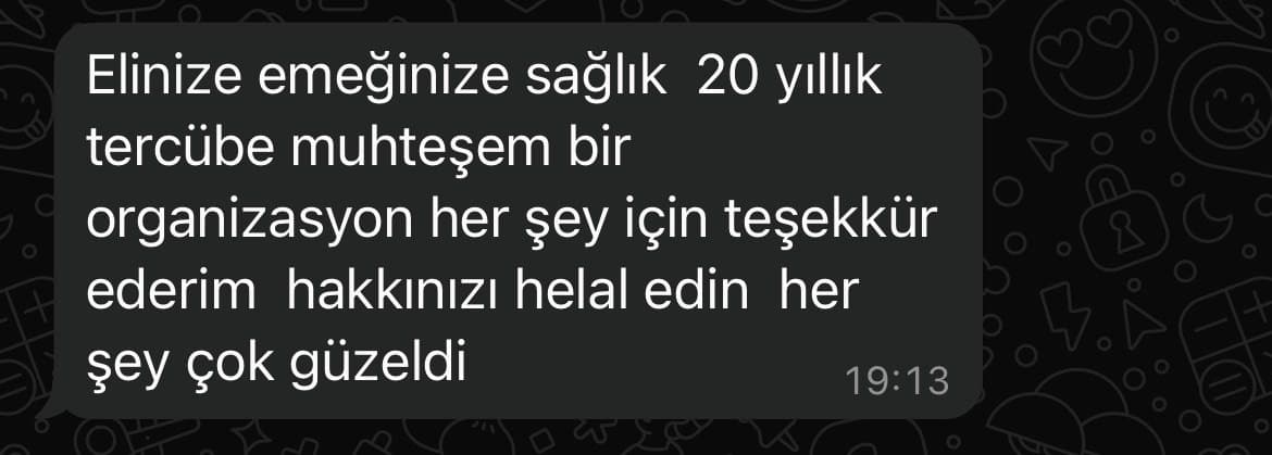 WhatsApp müşteri yorumu 3