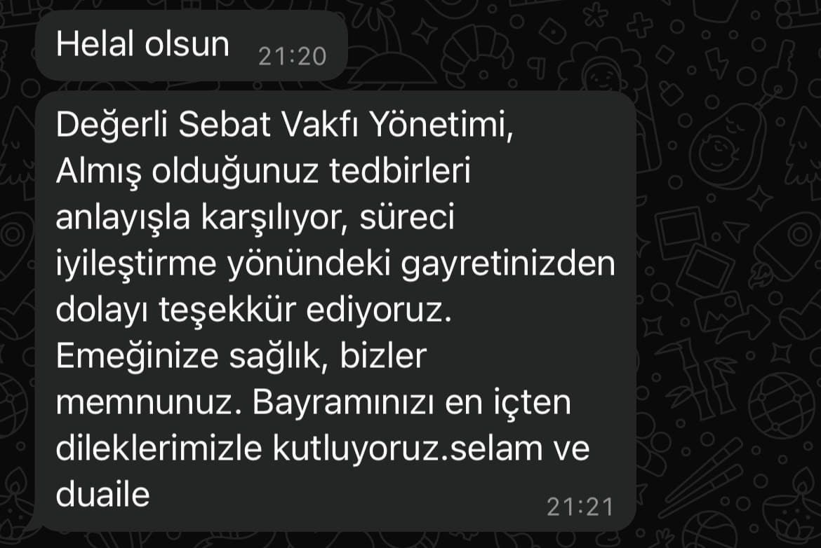 WhatsApp müşteri yorumu 9